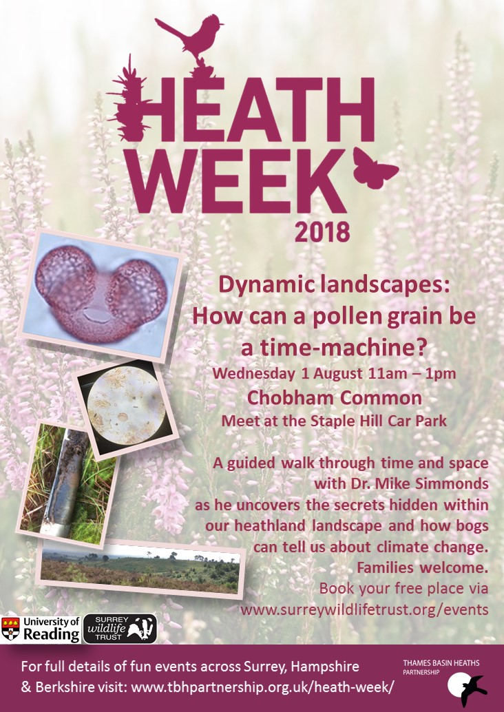 Heath Week Poster for Palaeobotany walk