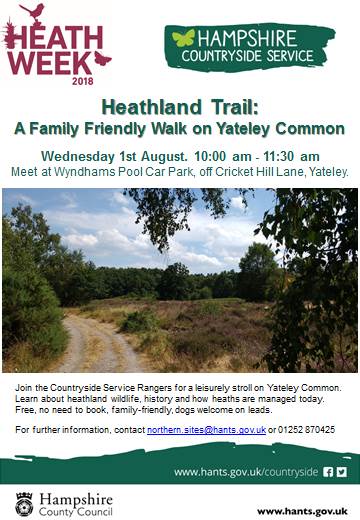 Heath Poster for Yateley Common Walk