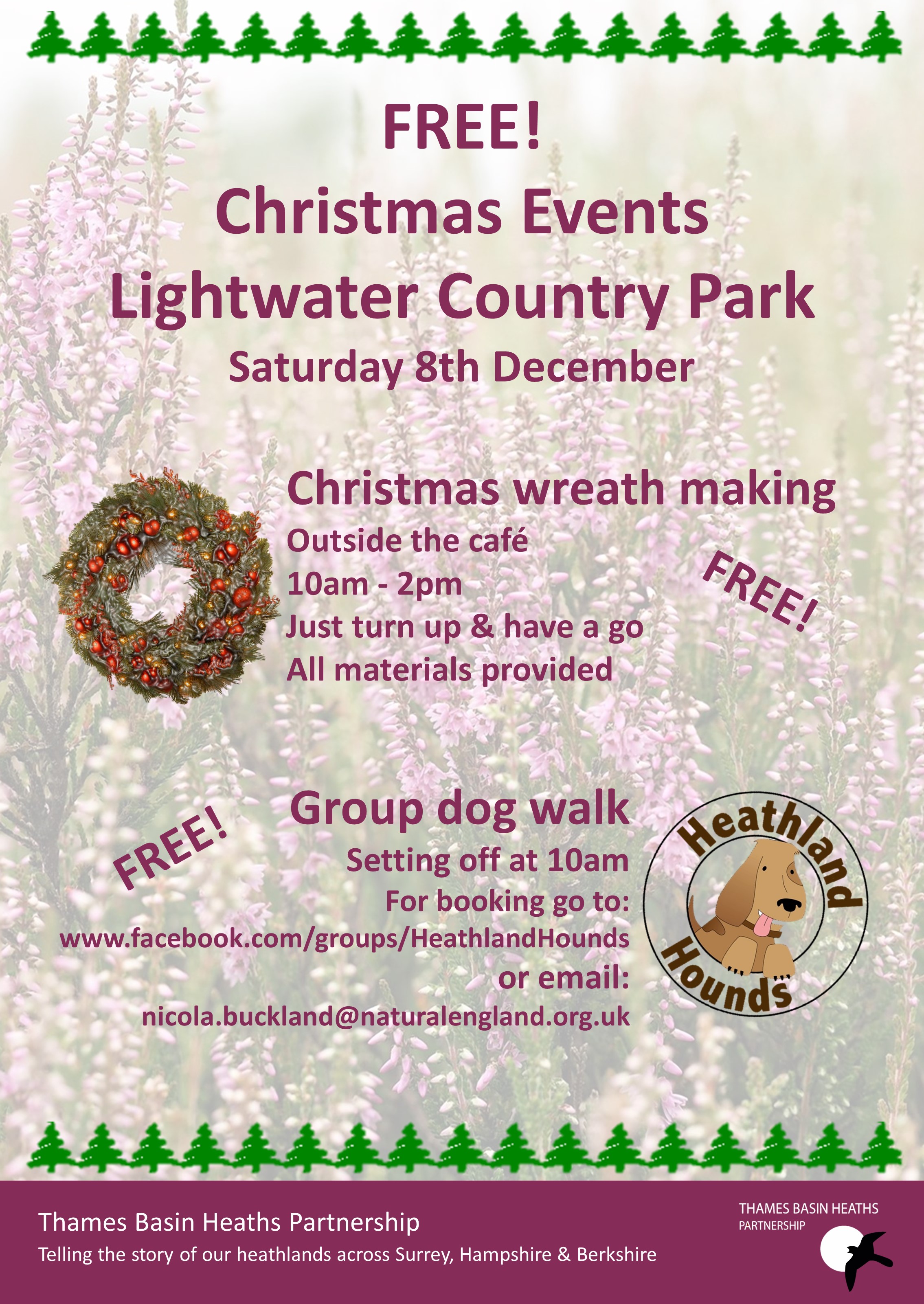 Christmas events at Lightwater Country Park