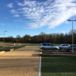 Car park at Bramshot Farm