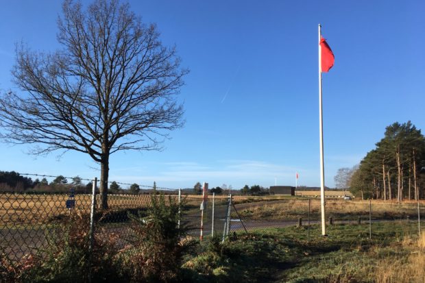 Flags flying at Ash Ranges
