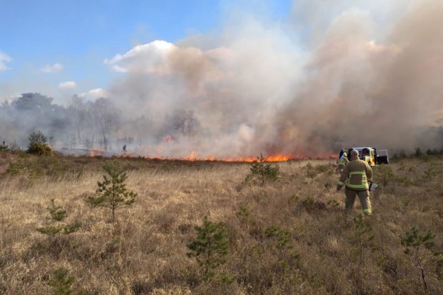 The fire at Chobham Common