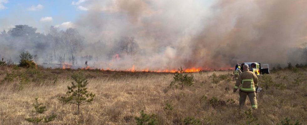 The fire at Chobham Common