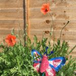 Photograph of beautiful butterfly created to celebrate VE day!