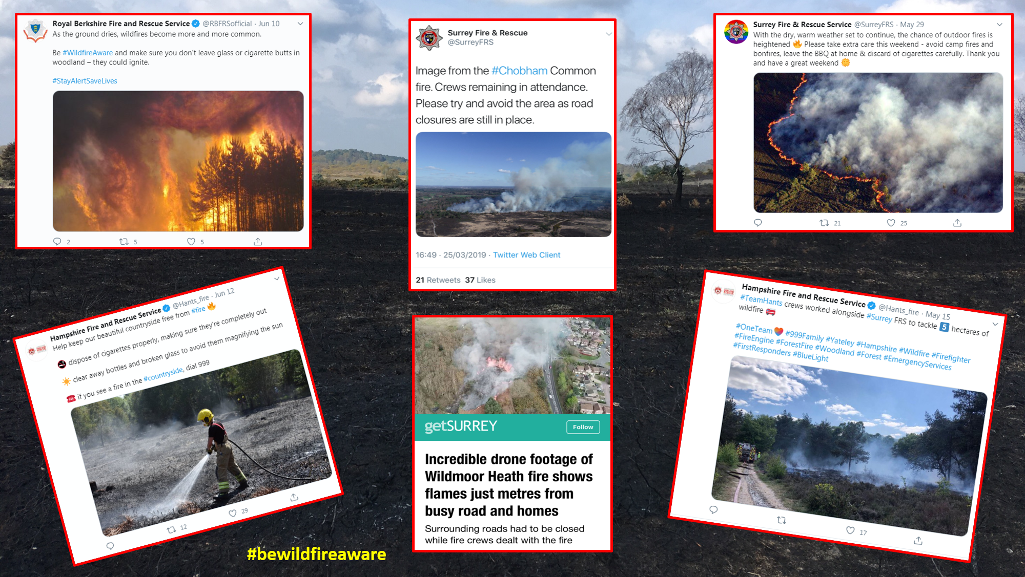 Wildfire is a significant issue across the entire Thames Basin Heaths area an beyond...