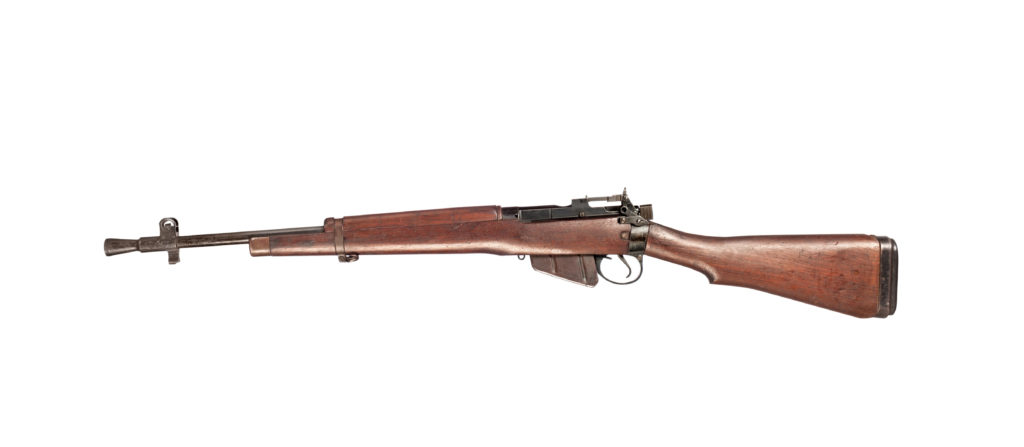 Photograph of an old Lee Enfield rifle