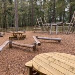 Photo of climbing frames and other play equipment