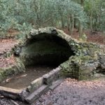 Brick built arch over a well