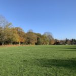 Photograph of a grass playing field.