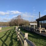 Photo of the café to show how it has a lovely view across the lake.