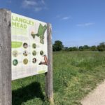 Photo of the information sign at the start of the walk. Includes a map and few examples of the wildlife found here.