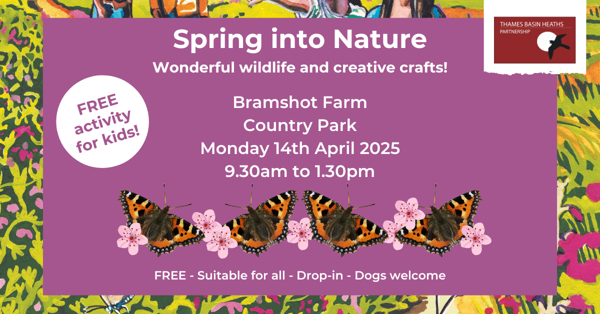 Pretty pink poster advertising a spring event