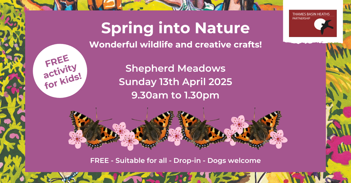 Pretty pink poster advertising a spring event