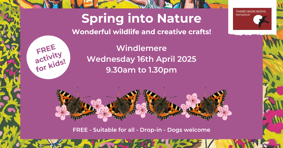 Pretty pink poster advertising a spring event
