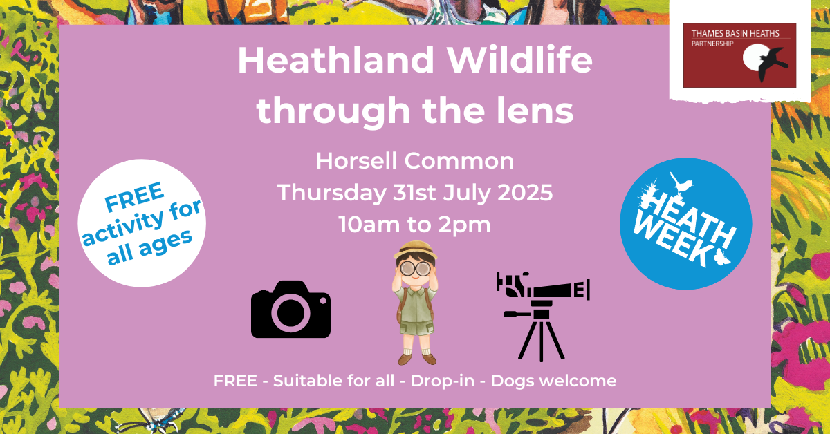 Pretty pink post advertising a Heath Week event